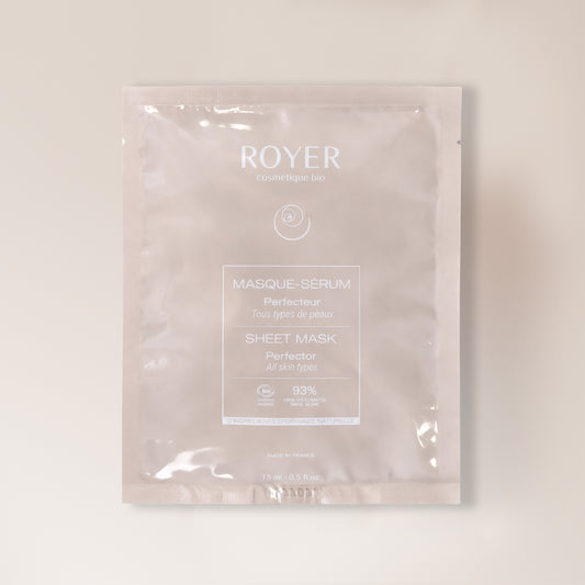 Masque tissu visage à la bave d'escargot