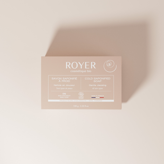 Savon solide bio à la bave d'escargot