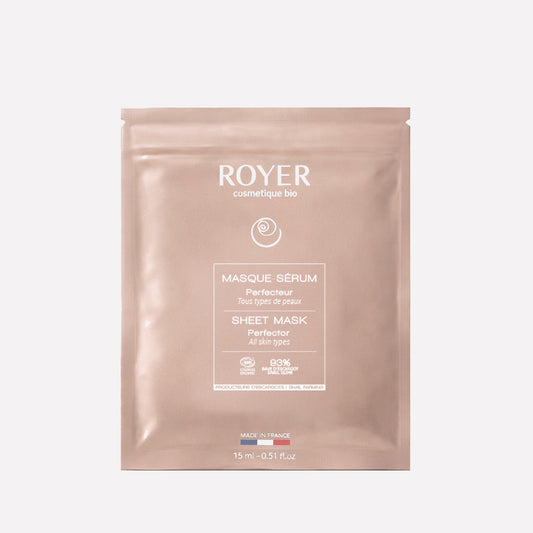 Masque tissu visage à la bave d'escargot