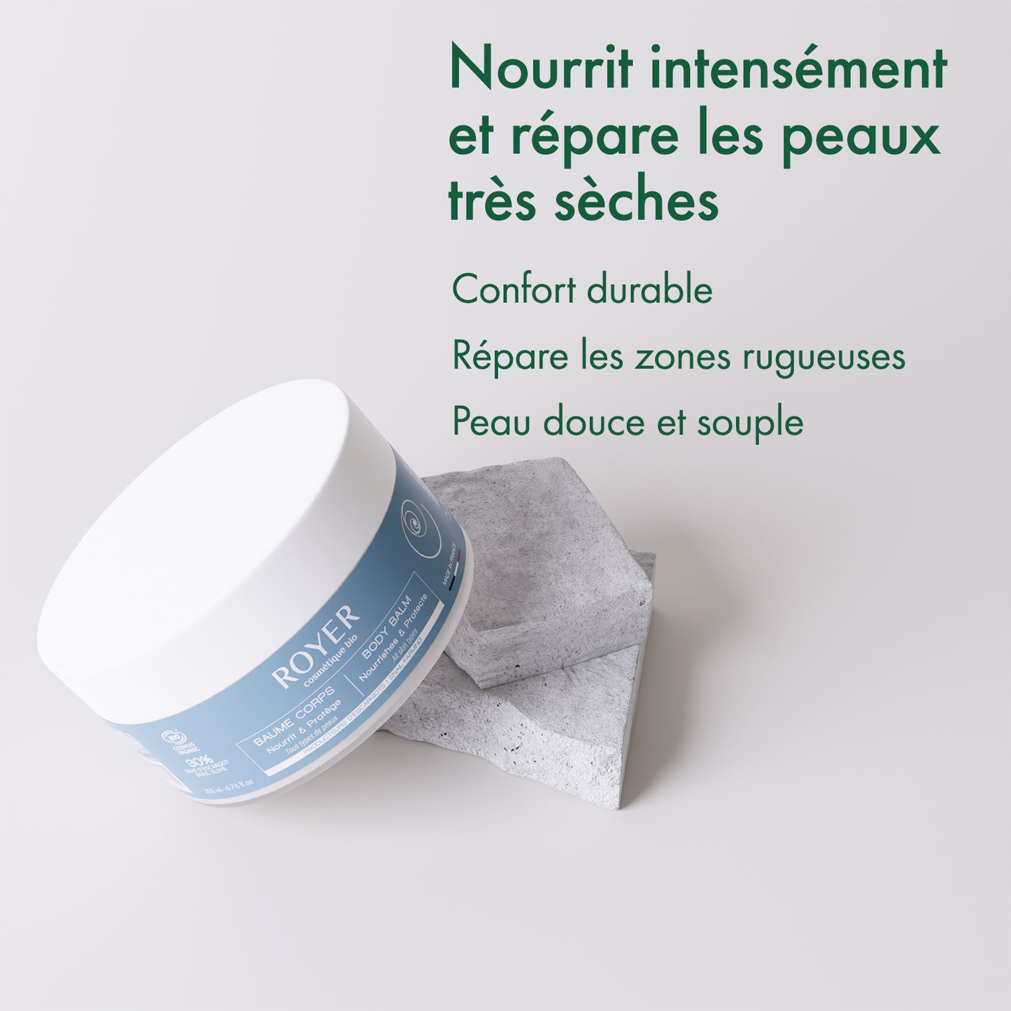 Baume corps bio nourrissant à la bave d'escargot