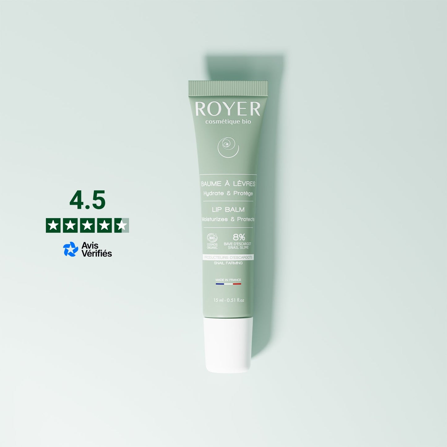 🎁 Baume à lèvres bio à la bave d'escargot