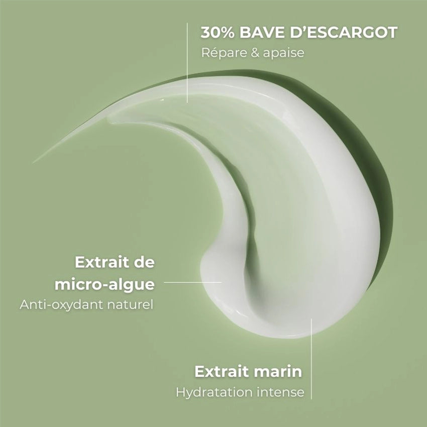Crème visage universelle bio à la bave d'escargot