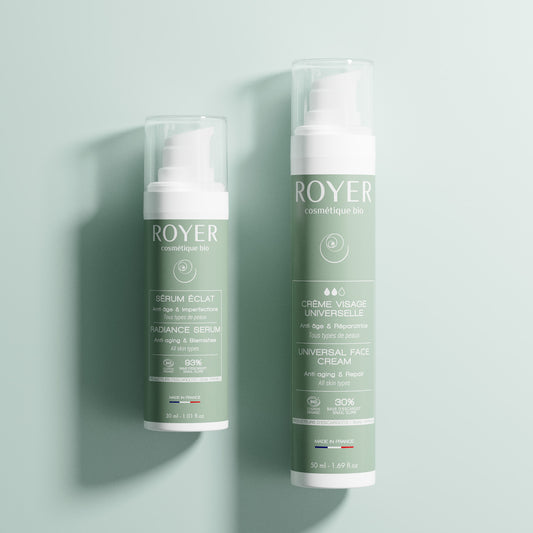Duo visage universelle : Sérum concentré + Crème visage universelle