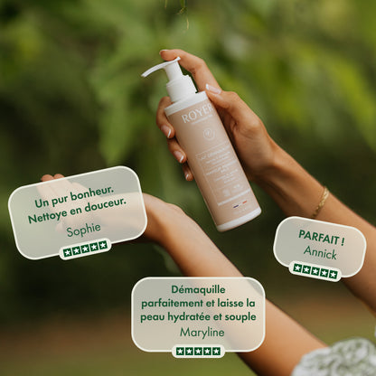 Lait démaquillant bio à la bave d'escargot