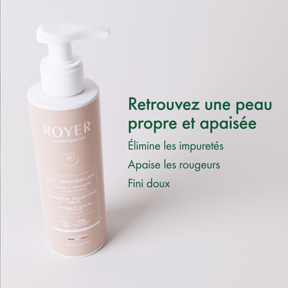 Lait démaquillant bio à la bave d'escargot