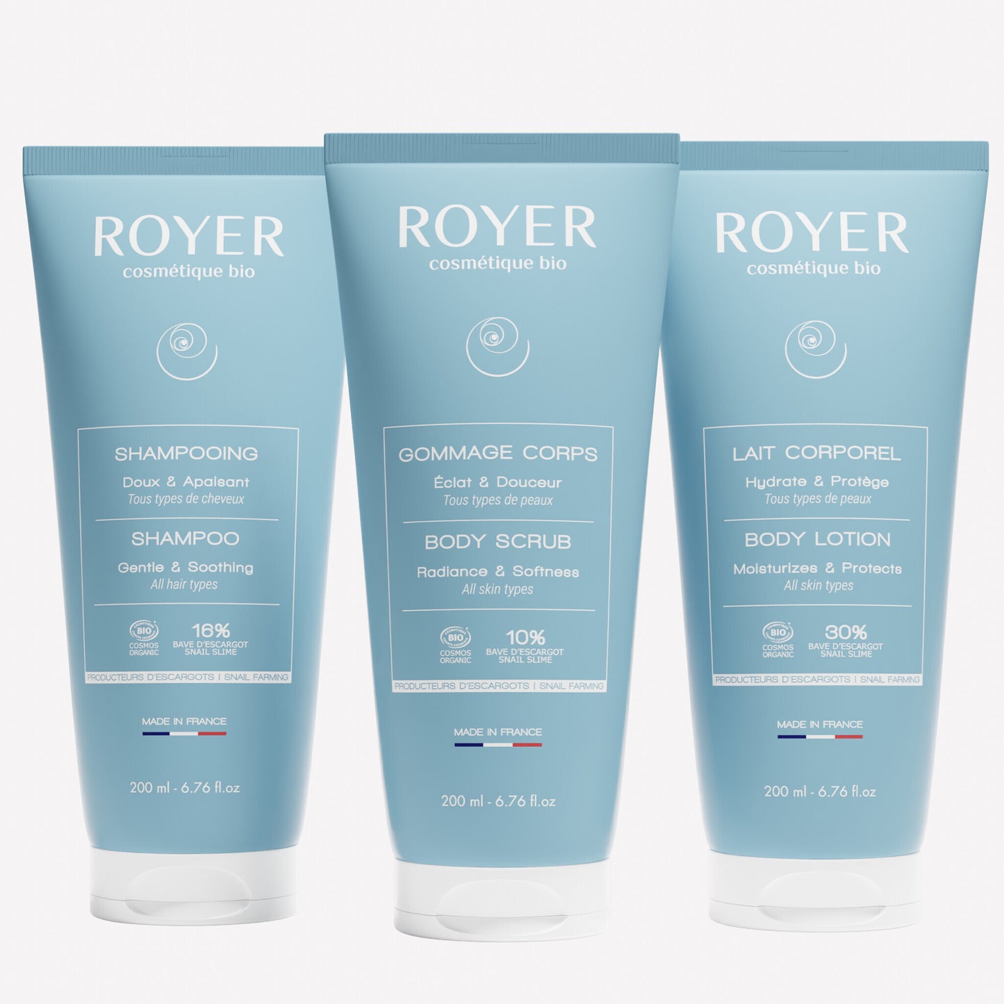 Routine corps & cheveux à la bave d'escargot