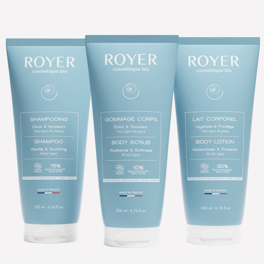 Routine corps & cheveux à la bave d'escargot