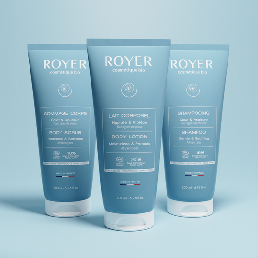 Routine corps & cheveux à la bave d'escargot