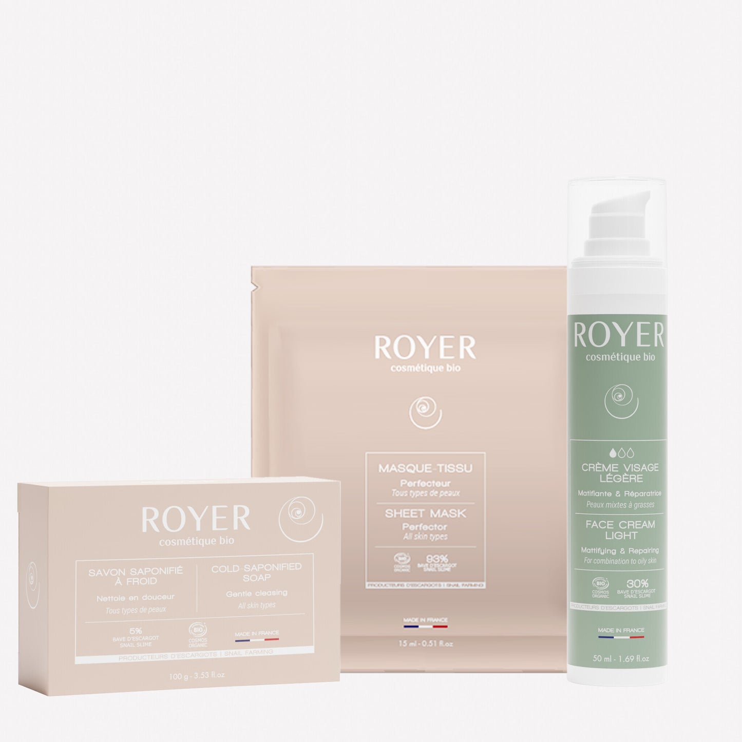 Routine peau saine à la bave d'escargot