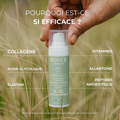 Sérum Royer les actifs de la bave d'escargot