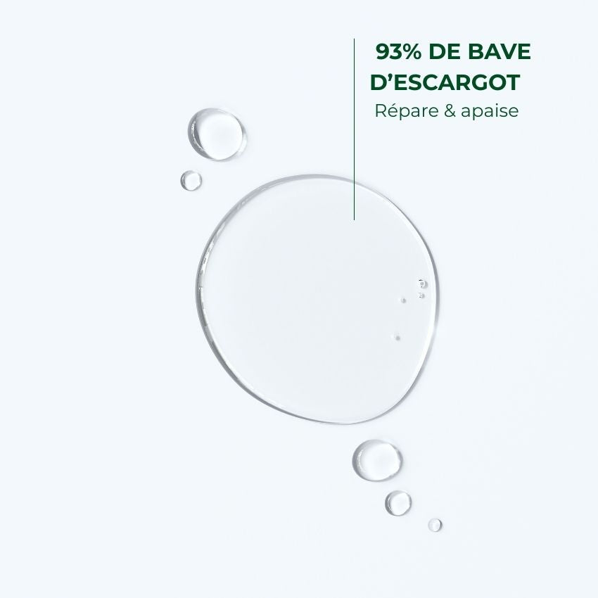 Sérum visage bio à la bave d'escargot