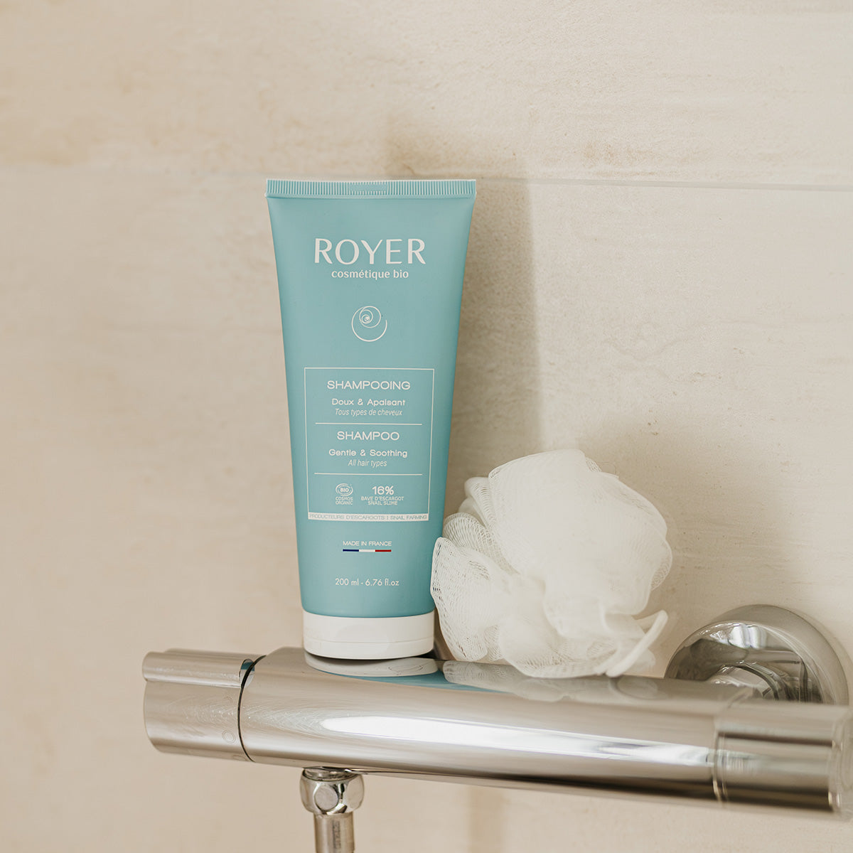 Shampoing bio à la bave d'escargot