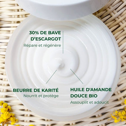 Baume corps bio nourrissant à la bave d'escargot