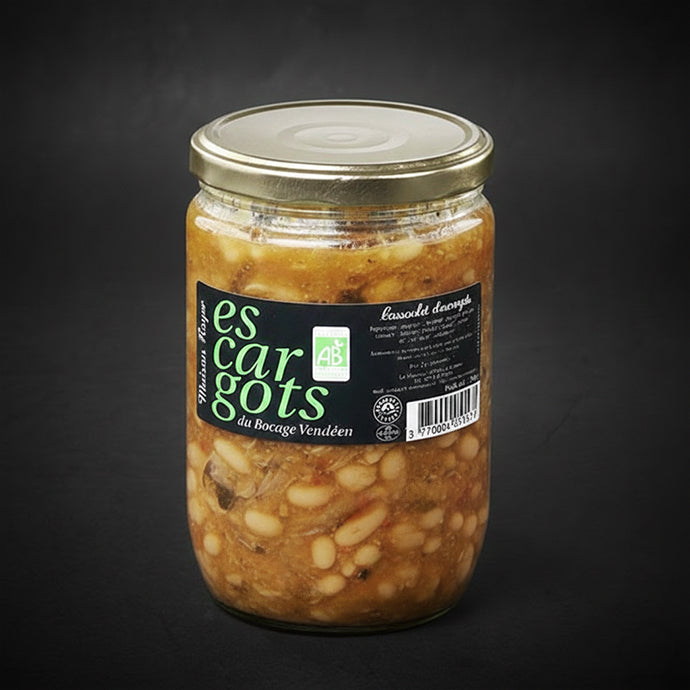 Conserve cassoulet d'escargots