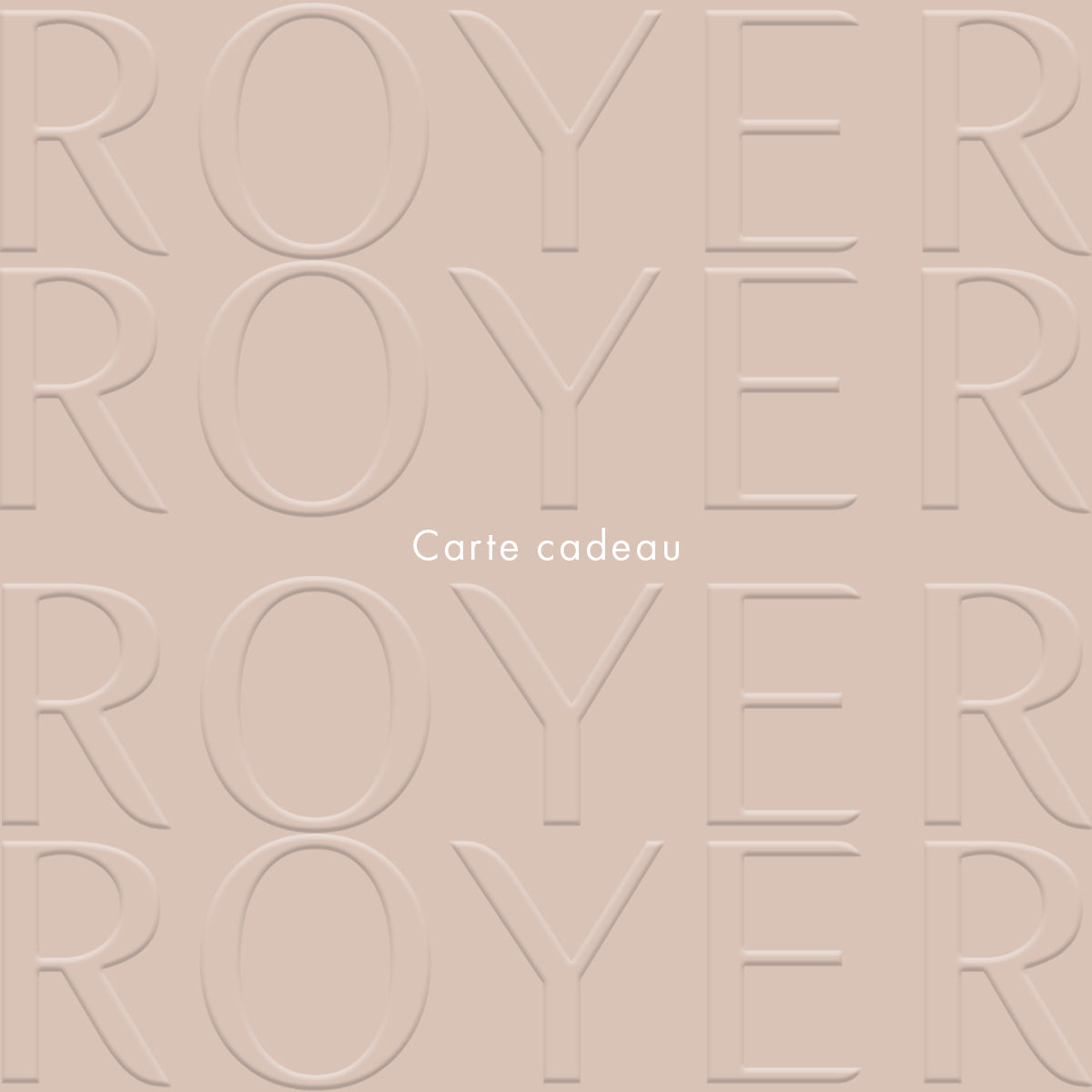 Carte cadeau Royer