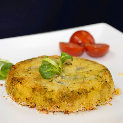 écrasé de pommes de terre et escargots au beurre d'ail