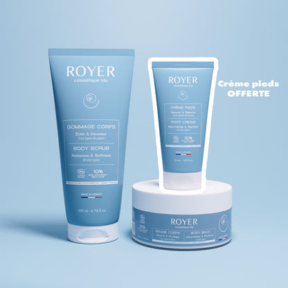 Kit gommage, baume et crème pieds